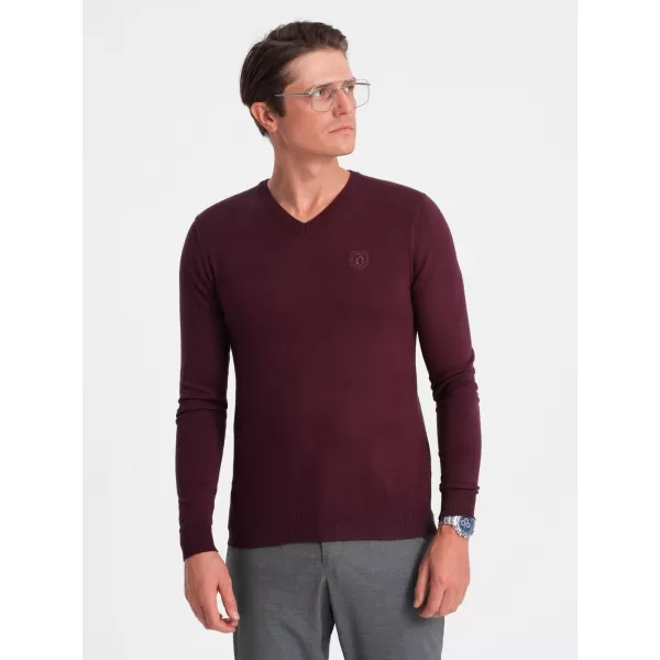  Pánsky sveter OMBRE om-swbs-0107 gaštan 