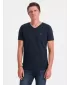 Pánske tričko OMBRE OM-TSCT-0106 NAVY MODRÉ