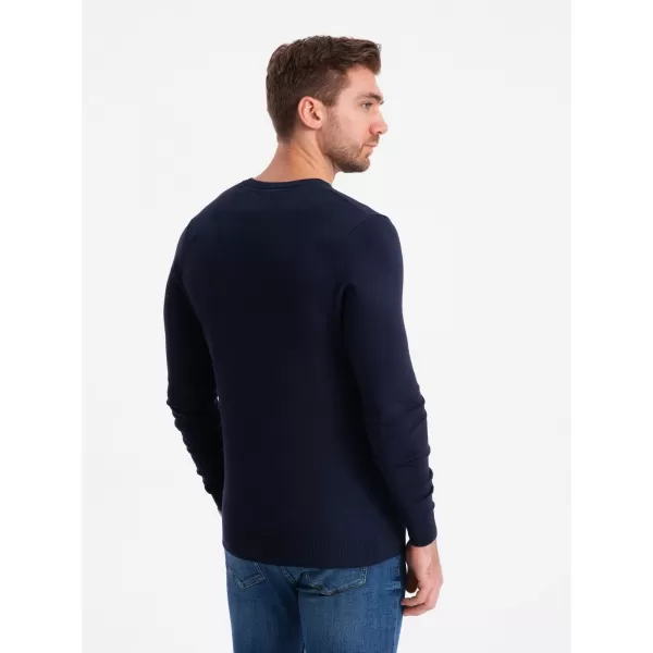  Pánsky sveter OMBRE om-swbs-0107 Navy modrá 