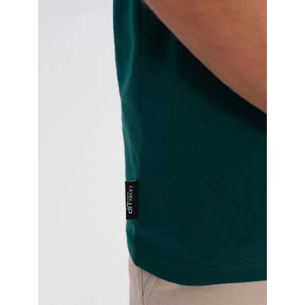  Pánske tričko OMBRE OM-TPT-0154 Marine 