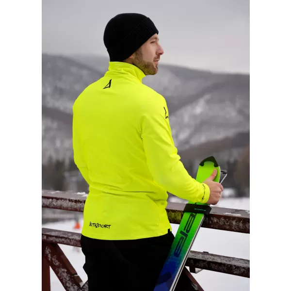 Pánska prémiová funkčná termo mikina ALTISPORT VOJ/ALM000TER03 NEÓNOVÁ ŽLTÁ 
