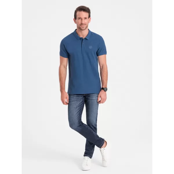  Pánska t -shirt s OMBRE s1374 tmavomodrá 