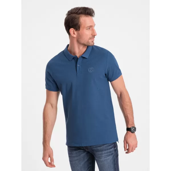  Pánska t -shirt s OMBRE s1374 tmavomodrá 