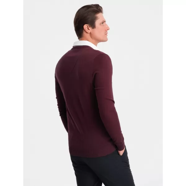  Pánsky sveter OMBRE om -sw -0102 gaštan 