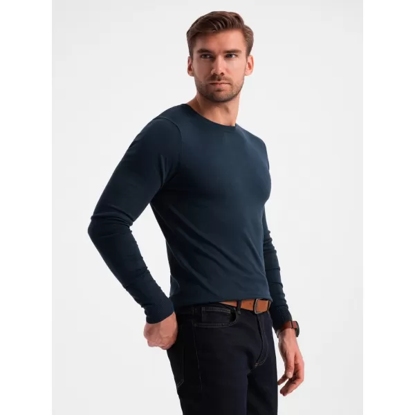  Pánsky sveter OMBRE om-swbs-0106 Navy modrá 