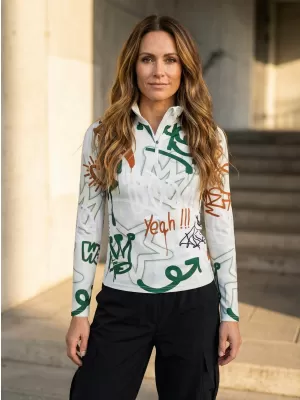 Dámska prémiová funkčná termo mikina ALTISPORT VOJ/ALW054TER03 ZELENOHNEDÁ