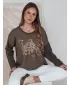 Dámske tričko DSTREET LOVEGLOW RY2698 KARAMEL