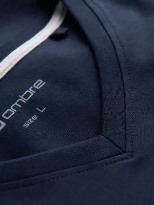 Pánske tričko OMBRE OM-TSCT-0106 NAVY MODRÉ
