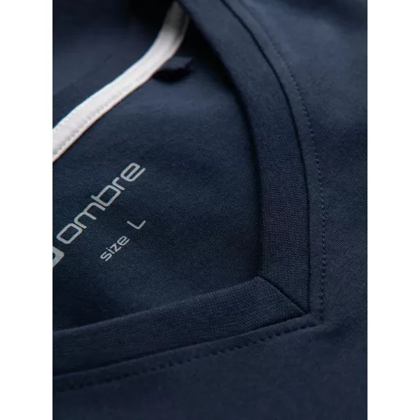  Pánske tričko OMBRE OM-TSCT-0106 NAVY MODRÉ 