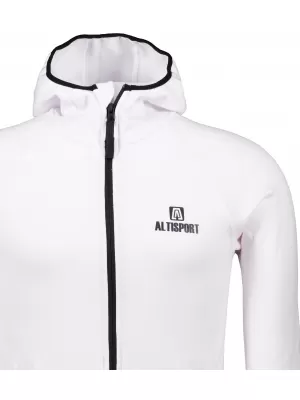 Funkčná športová mikina mužov ALTISPORT ALM006417 BIELY