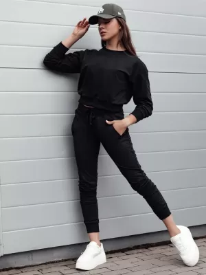 Dámske tepláky DSTREET FITS ČIERNA