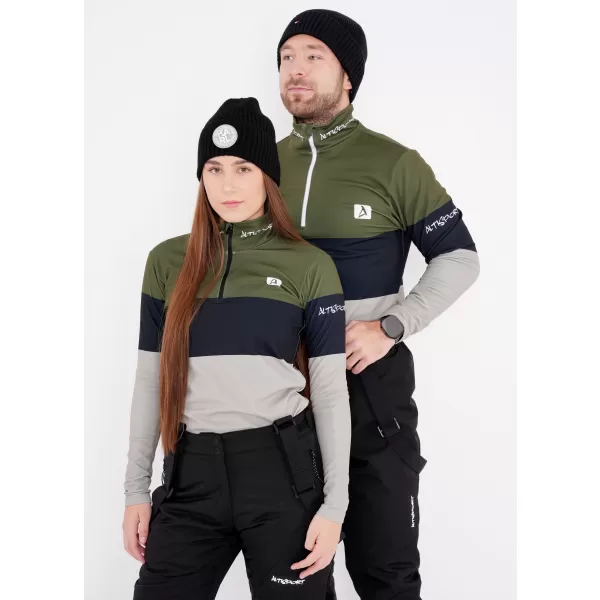  Dámska prémiová funkčná termo mikina ALTISPORT VOJ/ALW051TER03 KAKI 