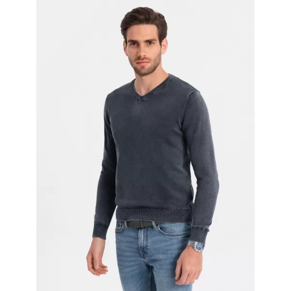  Pánsky sveter OMBRE om-swos-0108 Navy modrá 