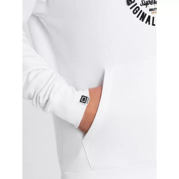  Pánska mikina OMBRE om-ssps-0151 biela 