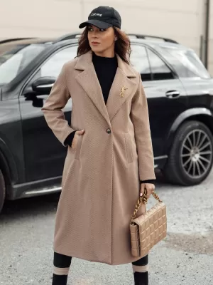 Dámsky kabát dstreet mantova ny0739 BEIGE