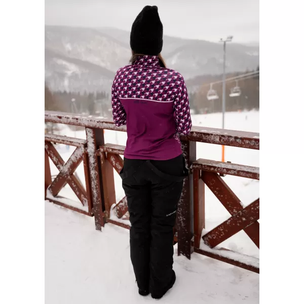  Dámska prémiová funkčná termo mikina ALTISPORT VOJ/ALW048TER03 FIALOVÁ 
