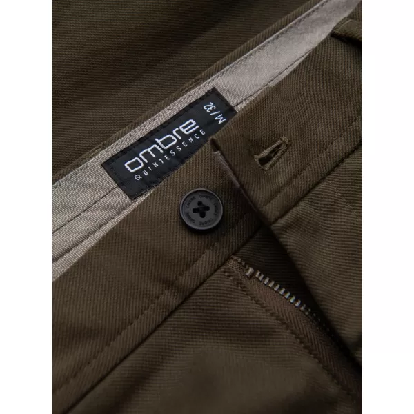 Pánske nohavice OMBRE om-Pacp-0190 Dark Olive GREEN 