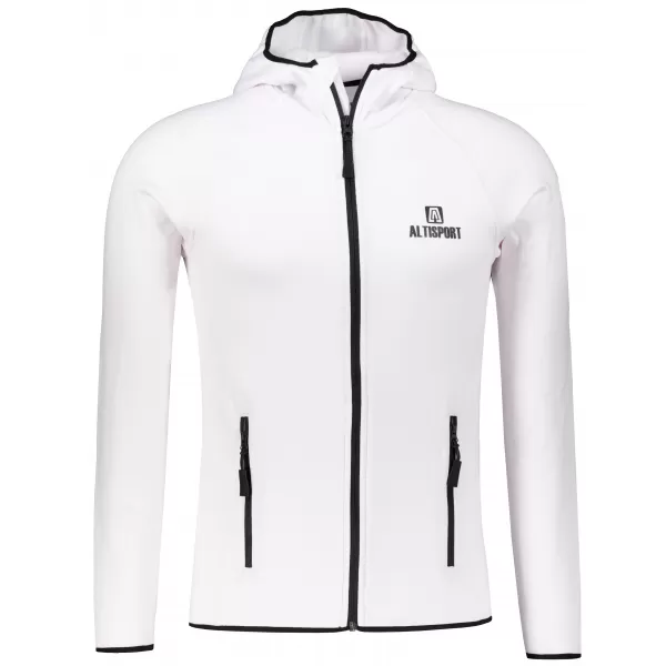  Funkčná športová mikina mužov ALTISPORT ALM006417 BIELY 