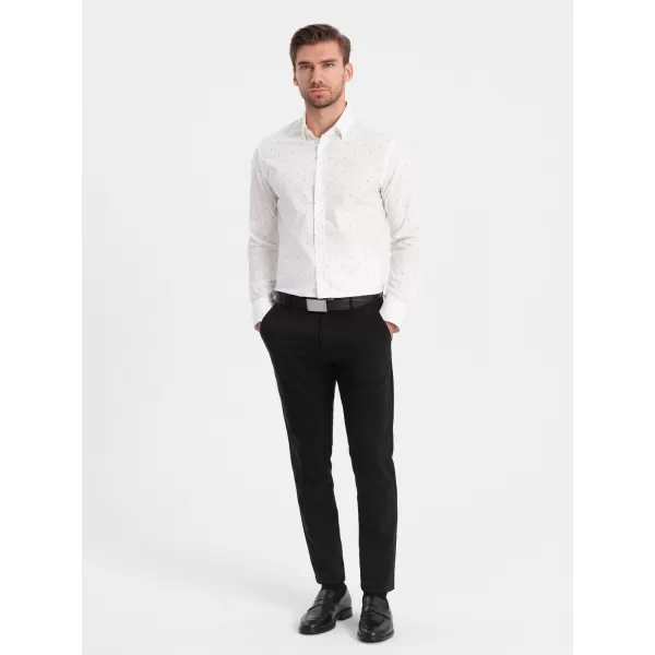  Pánska košeľa OMBRE om-shcs-0156 biela 