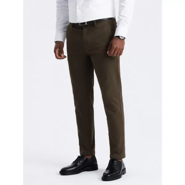  Pánske nohavice OMBRE om-Pacp-0190 Dark Olive GREEN 