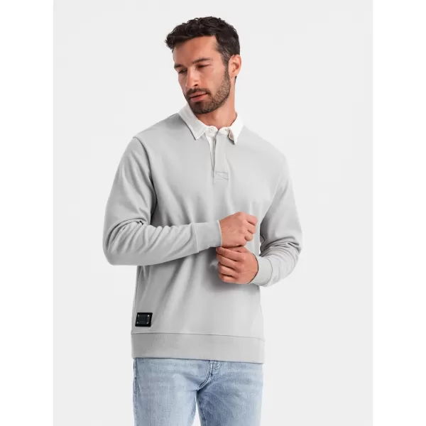  Pánska mikina OMBRE om-ssnz-0132 popol 