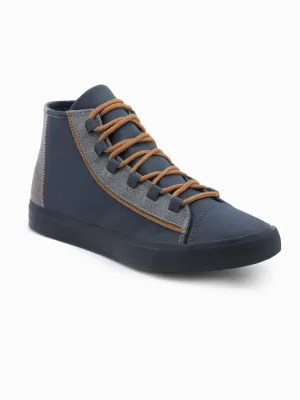 Pánske topánky OMBRE om-font-0140 Navy modré