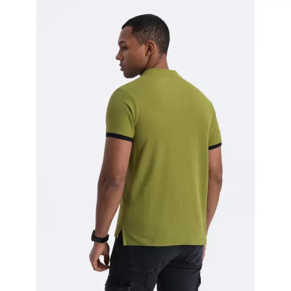  Pánske tričko s Olive golier Olive Olive 