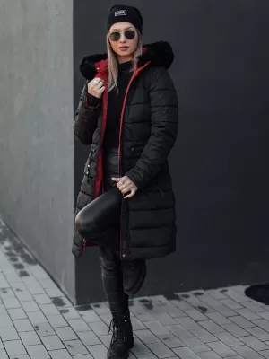 Dámsky kabát DSTREET TRENDNEL TY4588 ČERVENÁ