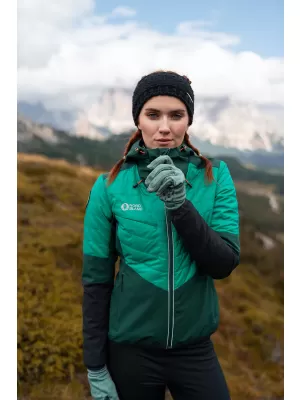 Dámska športová bunda NORDBLANC ICEBERGS NBWJL8112 TMAVO zelená