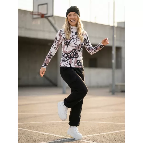  Dámska prémiová funkčná termo mikina ALTISPORT VOJ/ALW054TER03 BIELA ŠEDÁ 