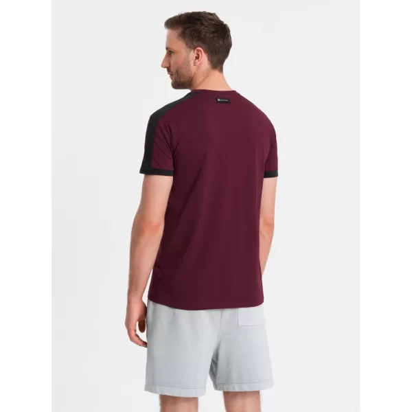  Pánska t -shirt OMBRE s1632 gaštan 