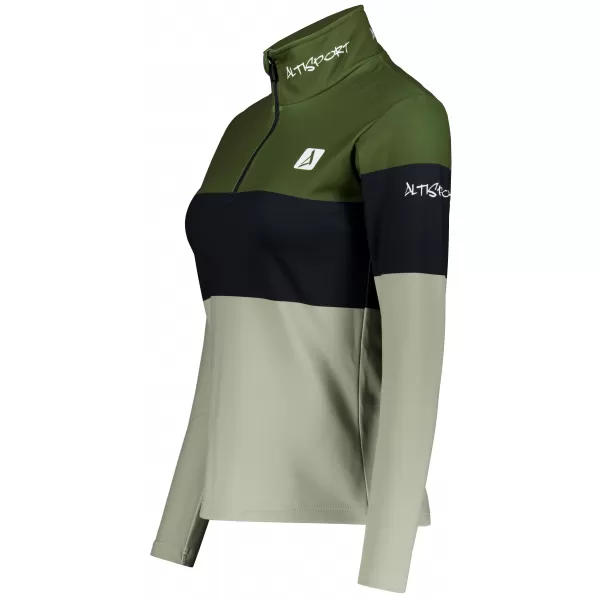 Dámska prémiová funkčná termo mikina ALTISPORT VOJ/ALW051TER03 KAKI 