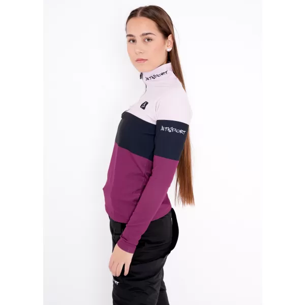  Funkčná termo mikina dámska prémiová ALTISPORT VOJ/alw051ter03 Burgundsko 