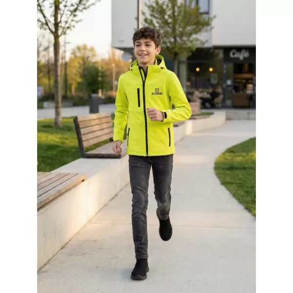  Detská softshellová bunda ALTISPORT ALK006535 VÁPNO 
