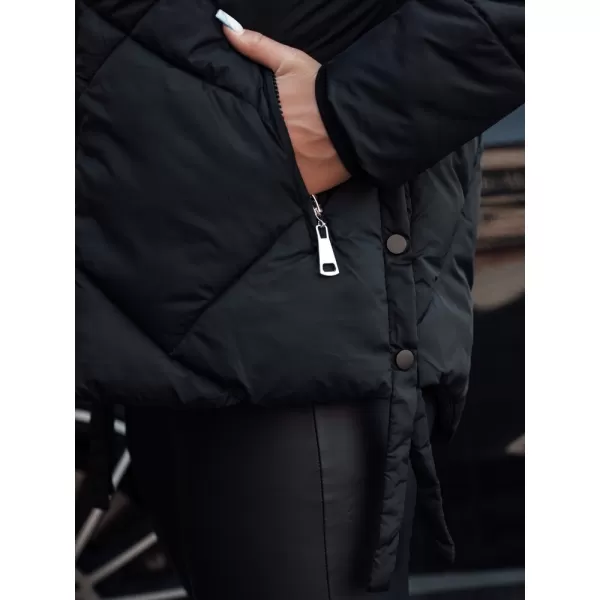  Dámska bunda DSTREET LESISI TY4716 ČIERNA 