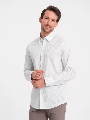 Pánska košeľa OMBRE om-shcs-0152 biela