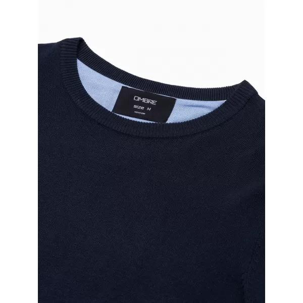  Pánsky sveter OMBRE om-swbs-0106 Navy modrá 