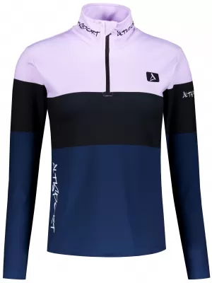 Dámska prémiová funkčná termo mikina ALTISPORT VOJ/ALW051TER03 FIALOVÁ/MODRÁ
