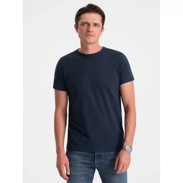  Pánske tričko OMBRE om-tsbs-0146 NAVY MODRÉ 