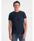 Pánske tričko OMBRE om-tsbs-0146 NAVY MODRÉ
