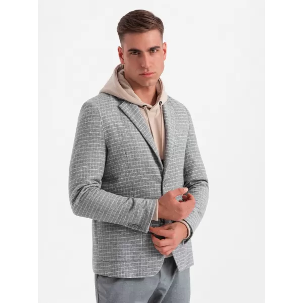  Pánska bunda OMBRE om-blzb-0117 šedá 