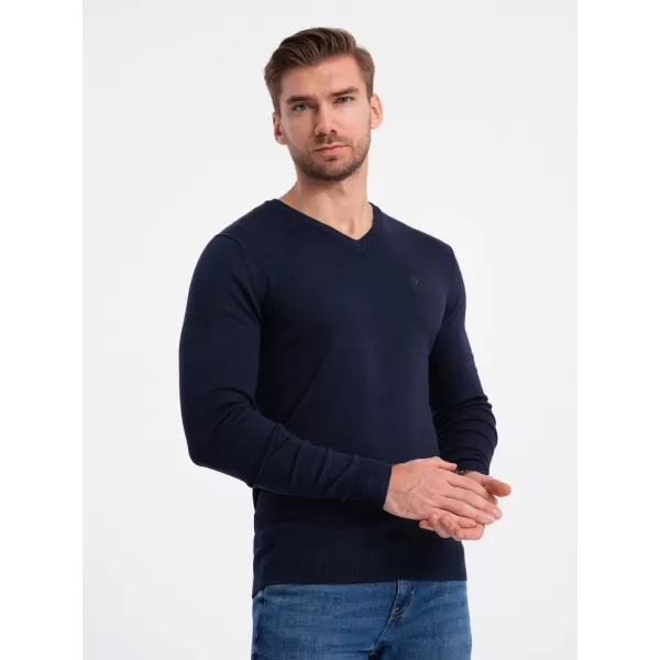  Pánsky sveter OMBRE om-swbs-0107 Navy modrá 