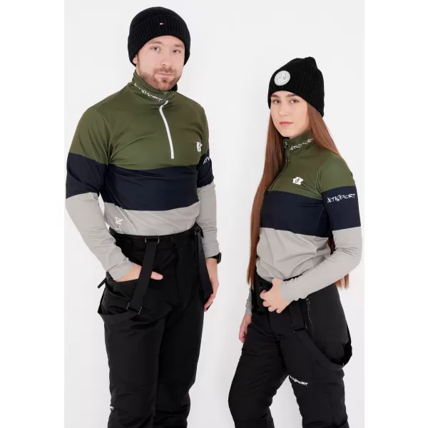  Dámska prémiová funkčná termo mikina ALTISPORT VOJ/ALW051TER03 KAKI 
