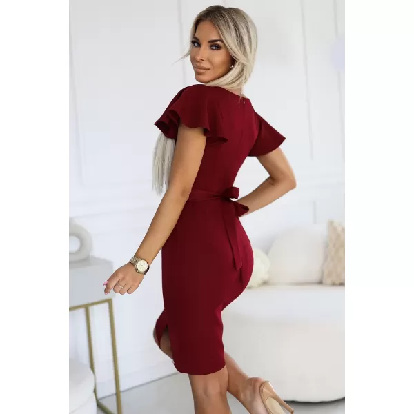 Šaty NUMOCO NINA 479-7 BORDOVÁ 