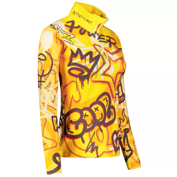  Dámska prémiová funkčná termo mikina ALTISPORT VOJ/ALW054TER03 JANTÁROVÁ 