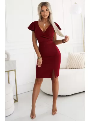 Šaty NUMOCO NINA 479-7 BORDOVÁ