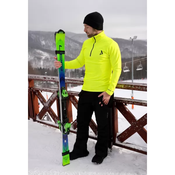  Pánska prémiová funkčná termo mikina ALTISPORT VOJ/ALM000TER03 NEÓNOVÁ ŽLTÁ 