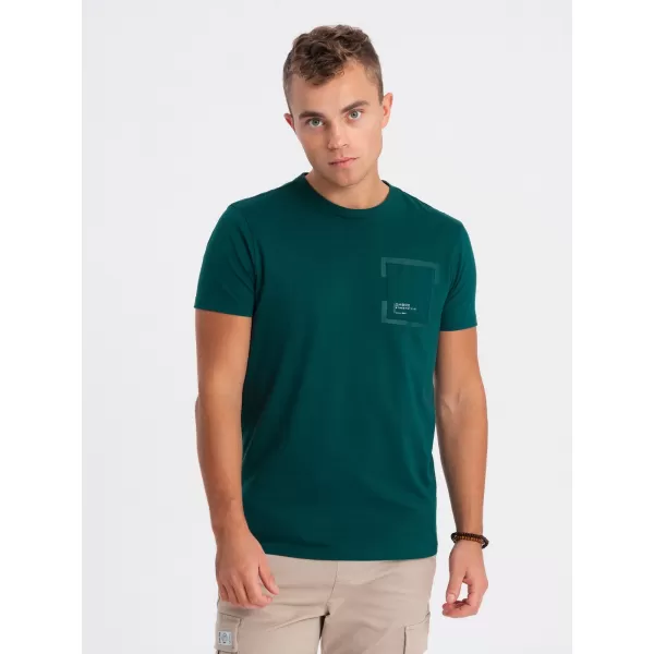 Pánske tričko OMBRE OM-TPT-0154 Marine 