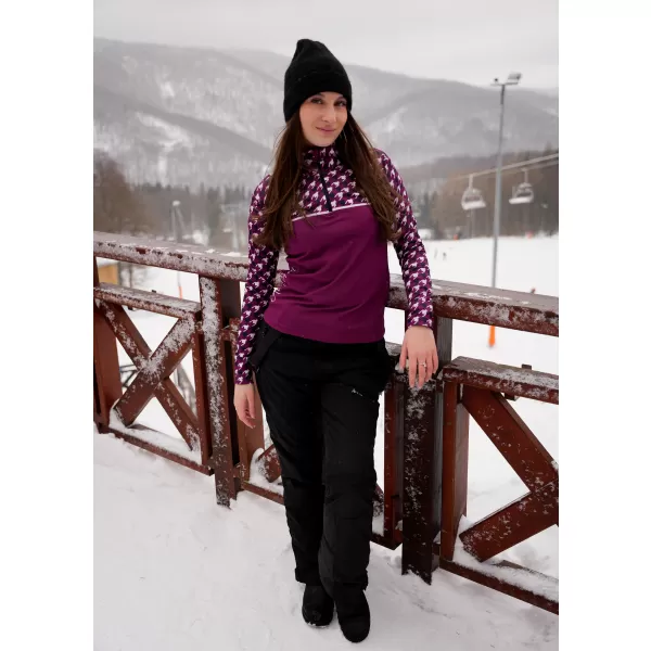  Dámska prémiová funkčná termo mikina ALTISPORT VOJ/ALW048TER03 FIALOVÁ 