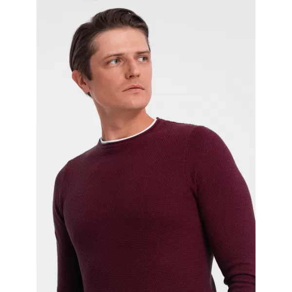  Pánsky sveter OMBRE om -sw -0103 gaštan 